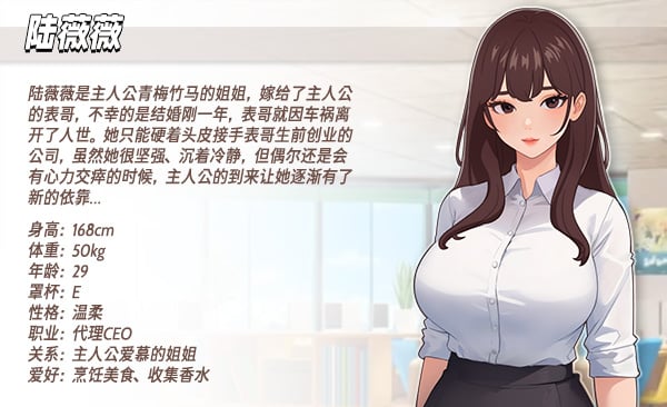 图片[3]给亩社 | acg游戏下载及攻略分享《职场幻想》下载 v1.3.3+全DLC+存档+全角色攻略+全画廊存档给亩社 | acg游戏下载及攻略分享给亩社